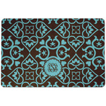Floral Dog Food Mat w/ Monogram