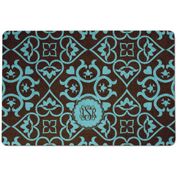 Floral Dog Food Mat w/ Monogram