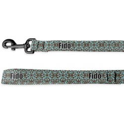 Floral Deluxe Dog Leash - 4 ft (Personalized)