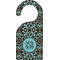 Teal & Brown Floral Door Hanger (Personalized)