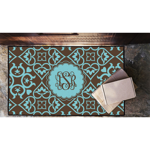 Floral Door Mat - LIFESTYLE (Lrg)