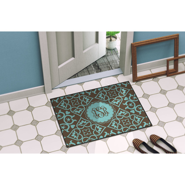 Floral Door Mat Lifestyle