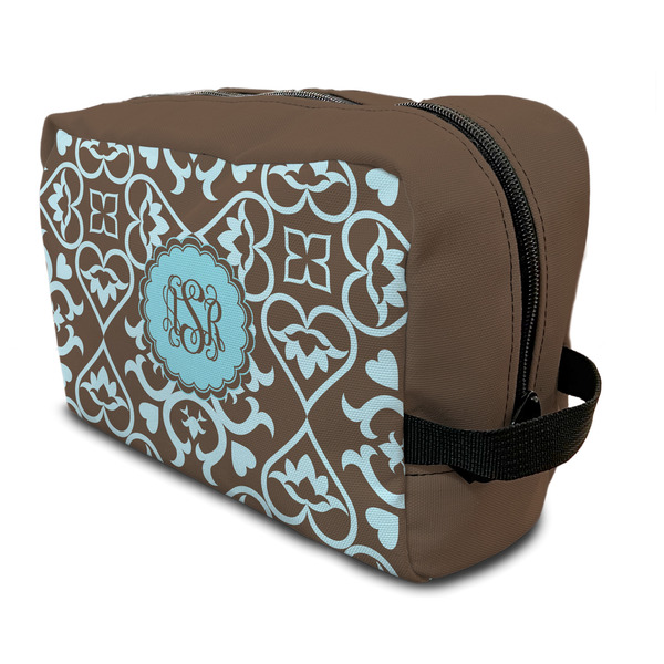 Custom Floral Toiletry Bag / Dopp Kit (Personalized)