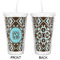 Floral Double Wall Tumbler with Straw - Approval