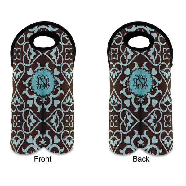 Floral Double Wine Tote - APPROVAL (new)