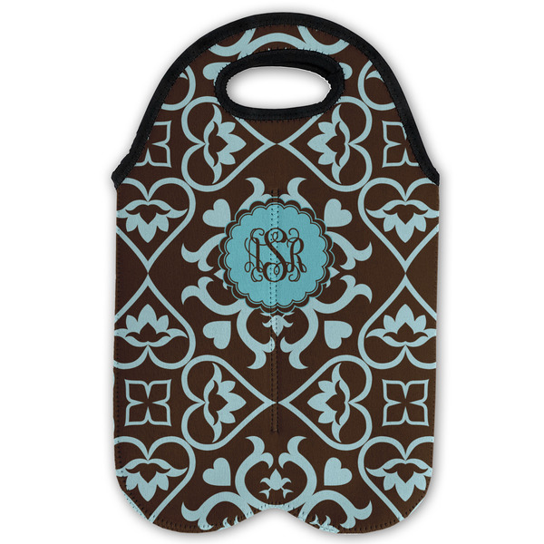 Floral Double Wine Tote - Flat (new)