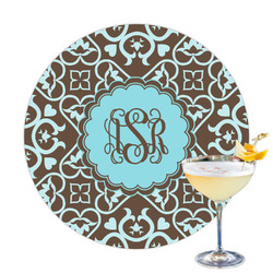 Floral Printed Drink Topper - 3.25" (Personalized)
