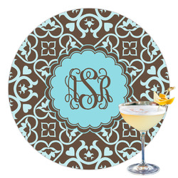 Floral Printed Drink Topper - 3.5" (Personalized)