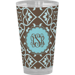 Floral Pint Glass - Full Color (Personalized)