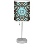 Floral Lamp with Drum Shade (Personalized)