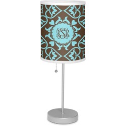 Floral 7" Drum Lamp with Shade (Personalized)