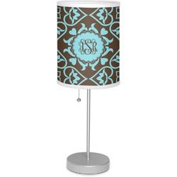Floral Lamp with Drum Shade (Personalized)