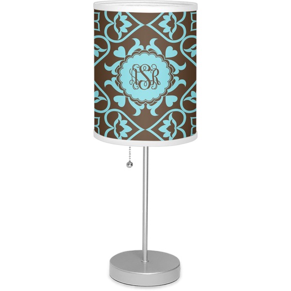Custom Floral Lamp with Drum Shade (Personalized)