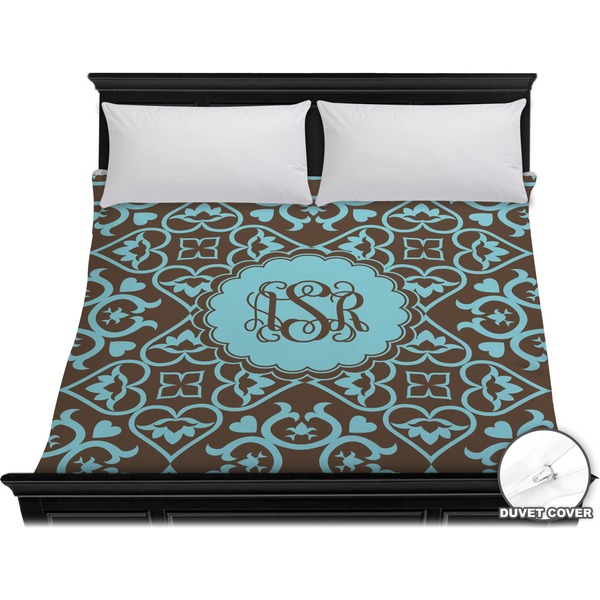 Custom Floral Duvet Cover - King (Personalized)