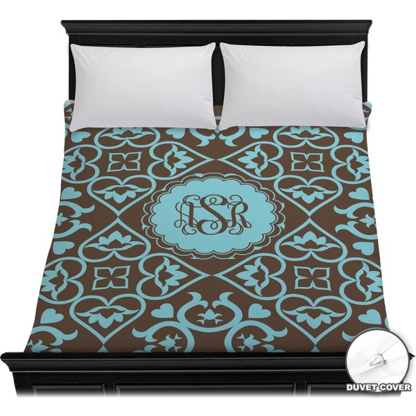 Custom Floral Duvet Cover - Full / Queen (Personalized)