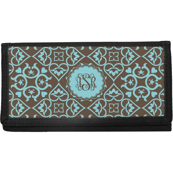 Custom Floral Canvas Checkbook Cover (Personalized)