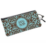 Floral Genuine Leather Eyeglass Case (Personalized)