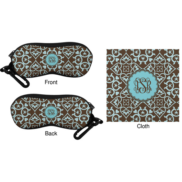 Floral Eyeglass Case & Cloth (Approval)