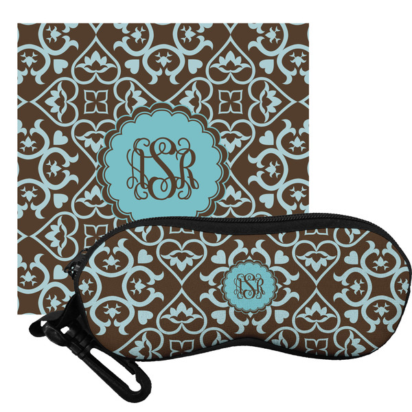 Custom Floral Eyeglass Case & Cloth (Personalized)