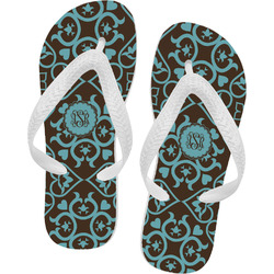 Floral Flip Flops - Small (Personalized)