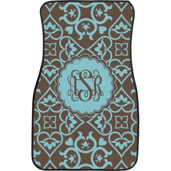 Floral Custom Car Floor Mats (Front Seat)