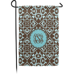 Floral Small Garden Flag - Single Sided w/ Monograms