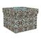 Floral Gift Box with Lid - Canvas Wrapped - Large (Personalized)