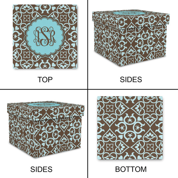 Floral Gift Boxes with Lid - Canvas Wrapped - Small - Approval