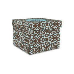 Floral Gift Box with Lid - Canvas Wrapped - Small (Personalized)