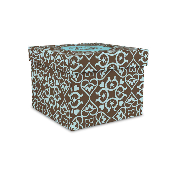 Custom Floral Gift Box with Lid - Canvas Wrapped - Small (Personalized)
