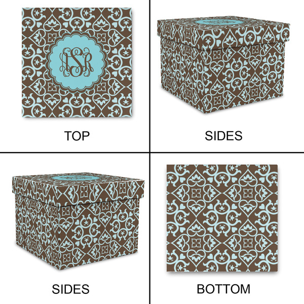 Floral Gift Boxes with Lid - Canvas Wrapped - X-Large - Approval