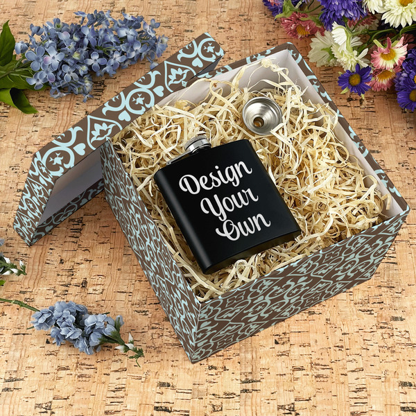 Floral Gift Boxes with Lid - Canvas Wrapped - X-Large - In Context