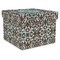 Floral Gift Boxes with Lid - Canvas Wrapped - XX-Large - Front/Main