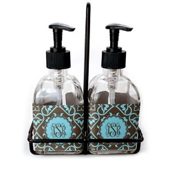 Floral Glass Soap & Lotion Bottles (Personalized)