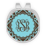 Floral Golf Ball Marker - Hat Clip - Silver