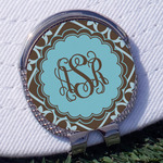 Floral Golf Ball Marker - Hat Clip