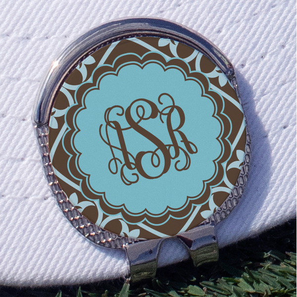 Custom Floral Golf Ball Marker - Hat Clip