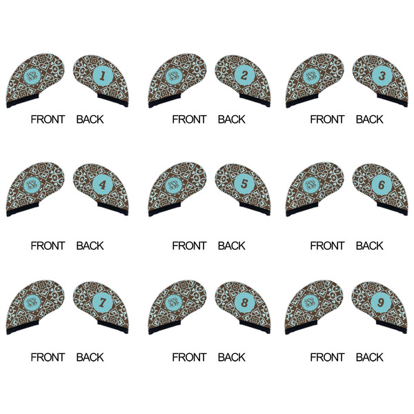 Floral Golf Club Covers - APPROVAL (set of 9)