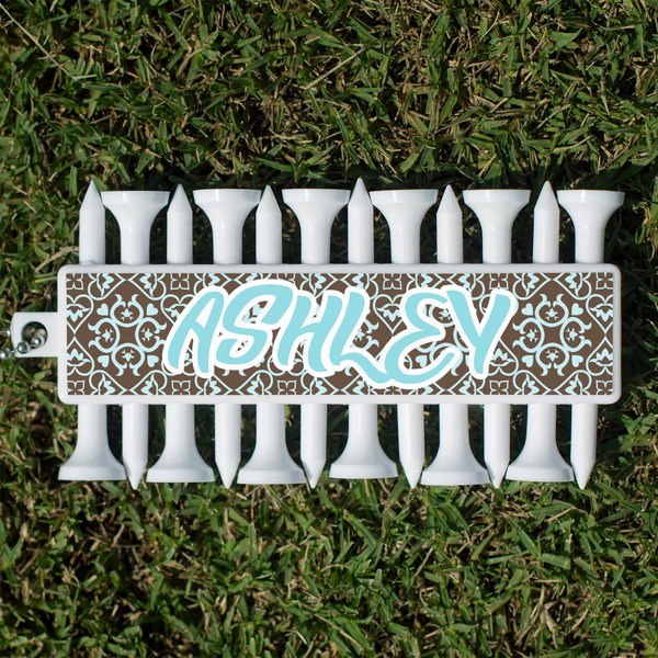 Custom Floral Golf Tees & Ball Markers Set (Personalized)