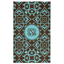 Floral Golf Towel - Poly-Cotton Blend - Large w/ Monograms