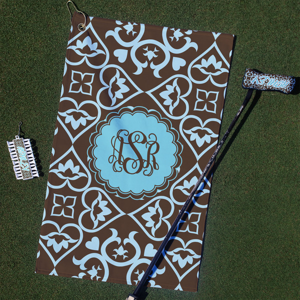 Custom Floral Golf Towel Gift Set (Personalized)