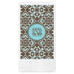 Floral Guest Napkins - Full Color - Embossed Edge (Personalized)