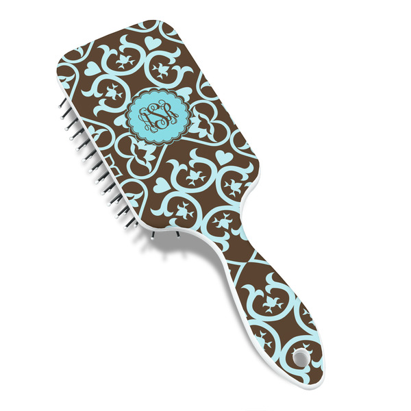 Floral Hair Brush - Angle View