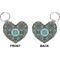 Floral Heart Keychain (Front + Back)