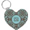 Floral Heart Keychain (Personalized)
