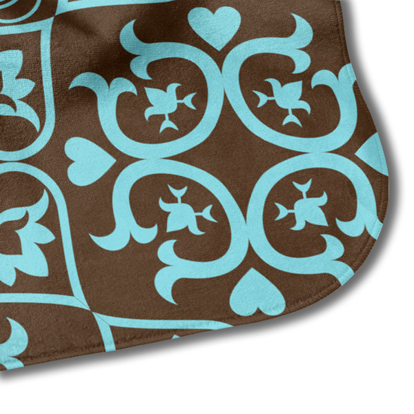 Floral Hooded Baby Towel- Detail Corner