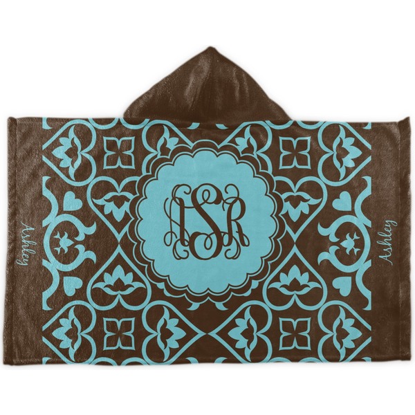 Custom Floral Kids Hooded Towel (Personalized)
