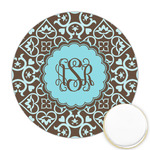 Floral Printed Cookie Topper - Round (Personalized)