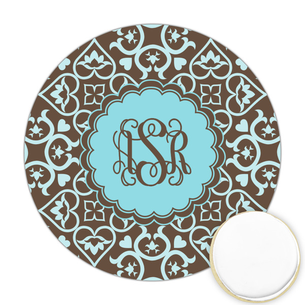 Custom Floral Printed Cookie Topper - 2.5" (Personalized)