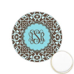 Floral Printed Cookie Topper - 1.25" (Personalized)